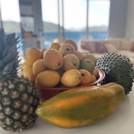 Apartamento en piso 20 con vista espectacular al mar, Sierra Nevada y Jardín privado en Santa Marta Exterior foto