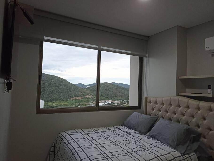 Apartamento en piso 20 con vista espectacular al mar, Sierra Nevada y Jardín privado en Santa Marta Exterior foto
