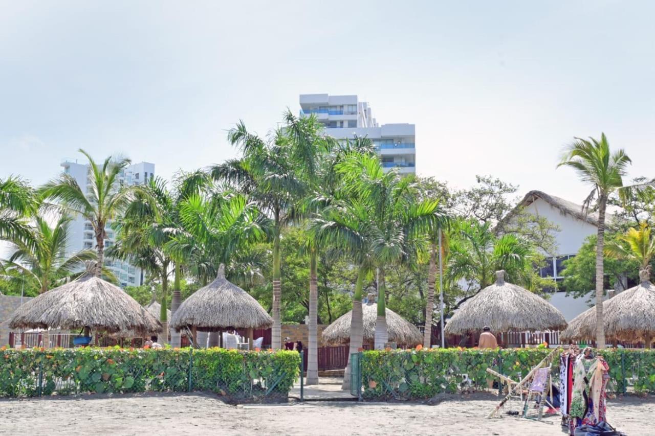Apartamento en piso 20 con vista espectacular al mar, Sierra Nevada y Jardín privado en Santa Marta Exterior foto