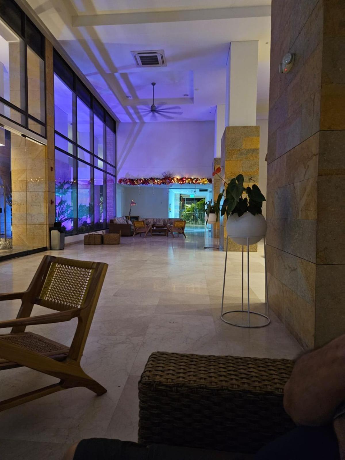 Apartamento en piso 20 con vista espectacular al mar, Sierra Nevada y Jardín privado en Santa Marta Exterior foto